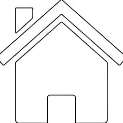 House Coloring Page Clip Pages