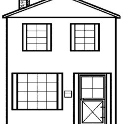 Very Good Free Printable House Coloring Pages For Kids Colouring Houses Template Sheets Story Two Drawing