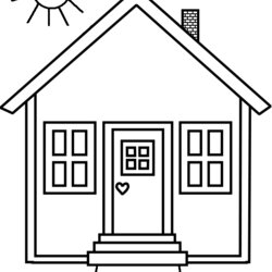 The Highest Standard House Coloring Pages To Download And Print For Free