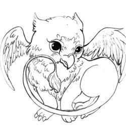 Sterling Mythological Creatures Coloring Pages At Free Dragon Griffin Potter Harry Baby Cute Mythical Fantasy