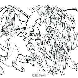 Mythological Creatures Coloring Pages At Free Mythical Cyclops Creature Colouring Gambit Color Printable