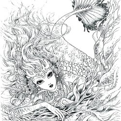 Sublime Mythical Creatures Coloring Pages At Free Printable Fantasy Colouring Adults Mystical Adult Color