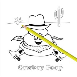 Perfect Printable Coloring Pages With Funny Poop Characters