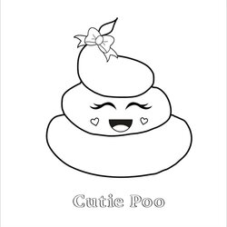 Matchless Poop Coloring Pages