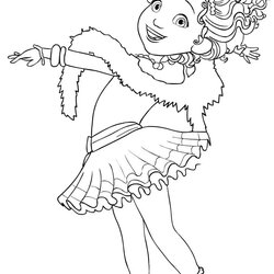 Eminent Awesome Fancy Nancy Coloring Page Free Printable Pages For Kids Description