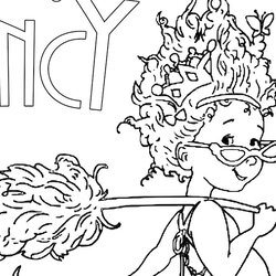 Brilliant Fancy Nancy Coloring Pages No Nu