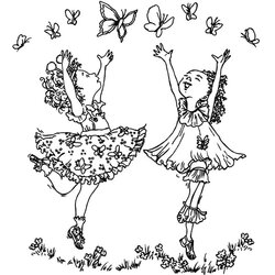 Nice Fancy Nancy Coloring Page Free Printable Pages For Kids Butterfly Happy