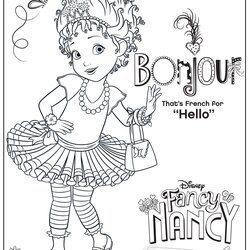 Fancy Nancy Coloring Page Disney Junior Pages Choose Board Do