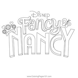 Peerless Fancy Nancy Poster Clancy Coloring Page For Kids Free