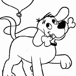 Excellent Clifford The Big Red Dog Coloring Pages At Free Printable Heart Color Print Kids Puppy Disney Adult