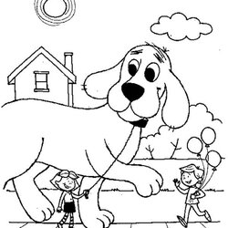 Wizard Clifford Coloring Pages