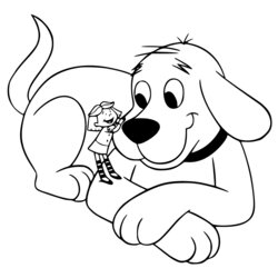 Brilliant Clifford Coloring Pages Best For Kids Dog Emily Big Red Printable Sheets Colouring Show Page