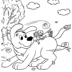 Sterling Clifford Coloring Pages Printable Dog Puppy Red Halloween Emily Kids Windy Print Disney Big Cartoons