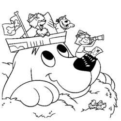 Clifford Coloring Pages Best For Kids Print Friends His Color Popular Comments And