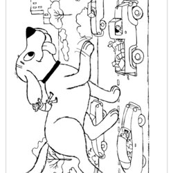 Coloring Page Clifford Pages Print Printable Dog Big Red Color Recommended Library Popular