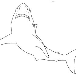 Outstanding Shark Coloring Pages Kids Printable Great Outline Color Drawing Sheets Sharks Print Template