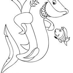 Free Printable Coloring Pages Sharks Great White Shark Page