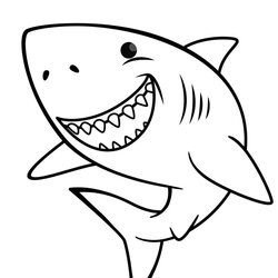 Worthy Shark Coloring Pages The Daily Page