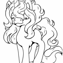 Supreme Coloring Page Unicorn Free To Use