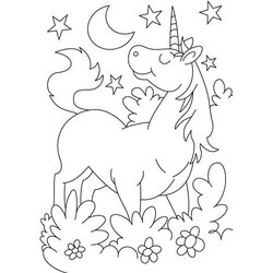 Peerless Unicorn Coloring Pages