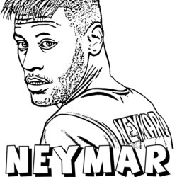 Free Coloring Pages Football Print Paris Player