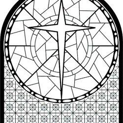 Marvelous Stained Glass Coloring Pages For Adults