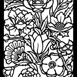 Excellent Get This Free Stained Glass Coloring Pages To Print Dover Musings Poppies Fit