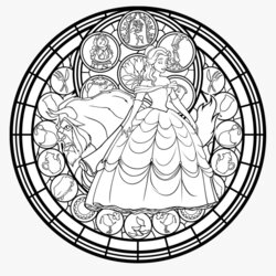Religious Stained Glass Coloring Pages Disney Fairy