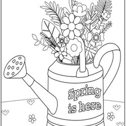 Wizard Hello Spring Coloring Pages To Welcome Season Kids Activities Blog