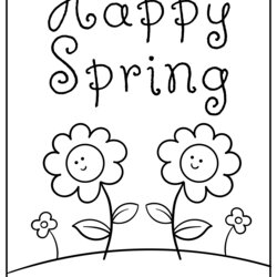 Very Good Printable Spring Coloring Page Updated Home