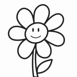 Super Cute Coloring Pages For Kids Flower Color Flowers Print