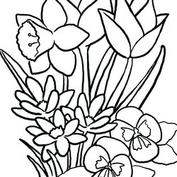 Out Of This World Cute Flower Coloring Pages At Free Printable Color