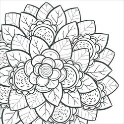 Cute Flower Coloring Pages At Free Printable Color
