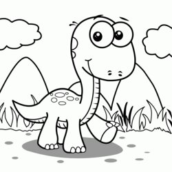 Smashing Printable Dinosaur Coloring Pages Animal Print Color Craft Easy And Cute Scaled