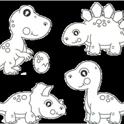 Magnificent Dinosaur Coloring Pages Updated Printable Print Color Craft Cute Baby Dinosaurs And Dino