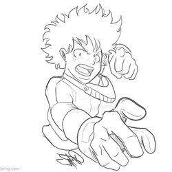 Great No Hero Academia Coloring Pages By Printable Color Adults Kids Popular