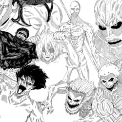 Brilliant Full Size Attack On Titan Coloring Pages Page