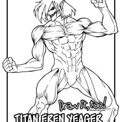 Attack On Titan Coloring Pages At Free Printable Draw Drawing Yeager Form Too Color Print
