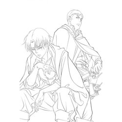 Magnificent Attack On Titan Colouring Pages Coloring Titans