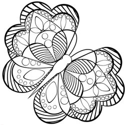 Adult Coloring Pages To Nourish Your Mental Visual Arts Ideas Simple Of Butterfly