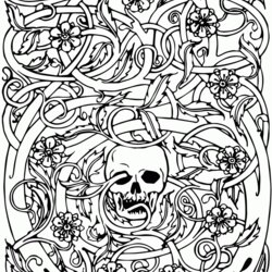 Out Of This World Halloween Adult Coloring Pages Home