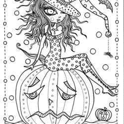 Fantastic Halloween Coloring Pages For Adults