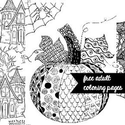 Free Halloween Adult Coloring Pages Create