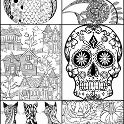 The Highest Quality Free Halloween Adult Coloring Pages Create Printable Kids Book Activities Crafts Color
