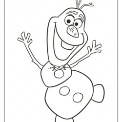 The Highest Standard Olaf Coloring Pages