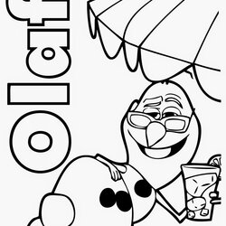 Olaf Coloring Pages Best For Kids Frozen Disney Snowman Summer Printable Sheets Glow Worm Color Print