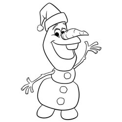 Cute Olaf Coloring Pages Images Color Collection