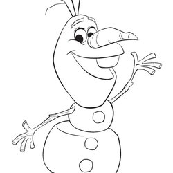 Fantastic Olaf Coloring Pages Best For Kids Happy