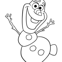 Super Olaf Frozen Coloring Page Free Printable Pages