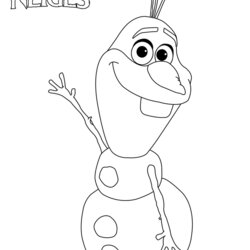 Great Free Printable Olaf Coloring Pages